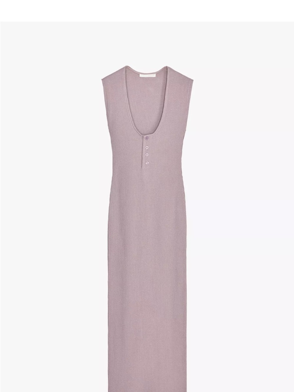 Zara Dusty Lilac Knit Maxi Dress